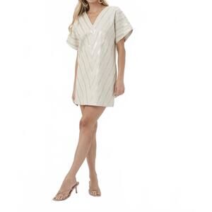 NEW TRINA TURK elisabetta dress in biarritz beige